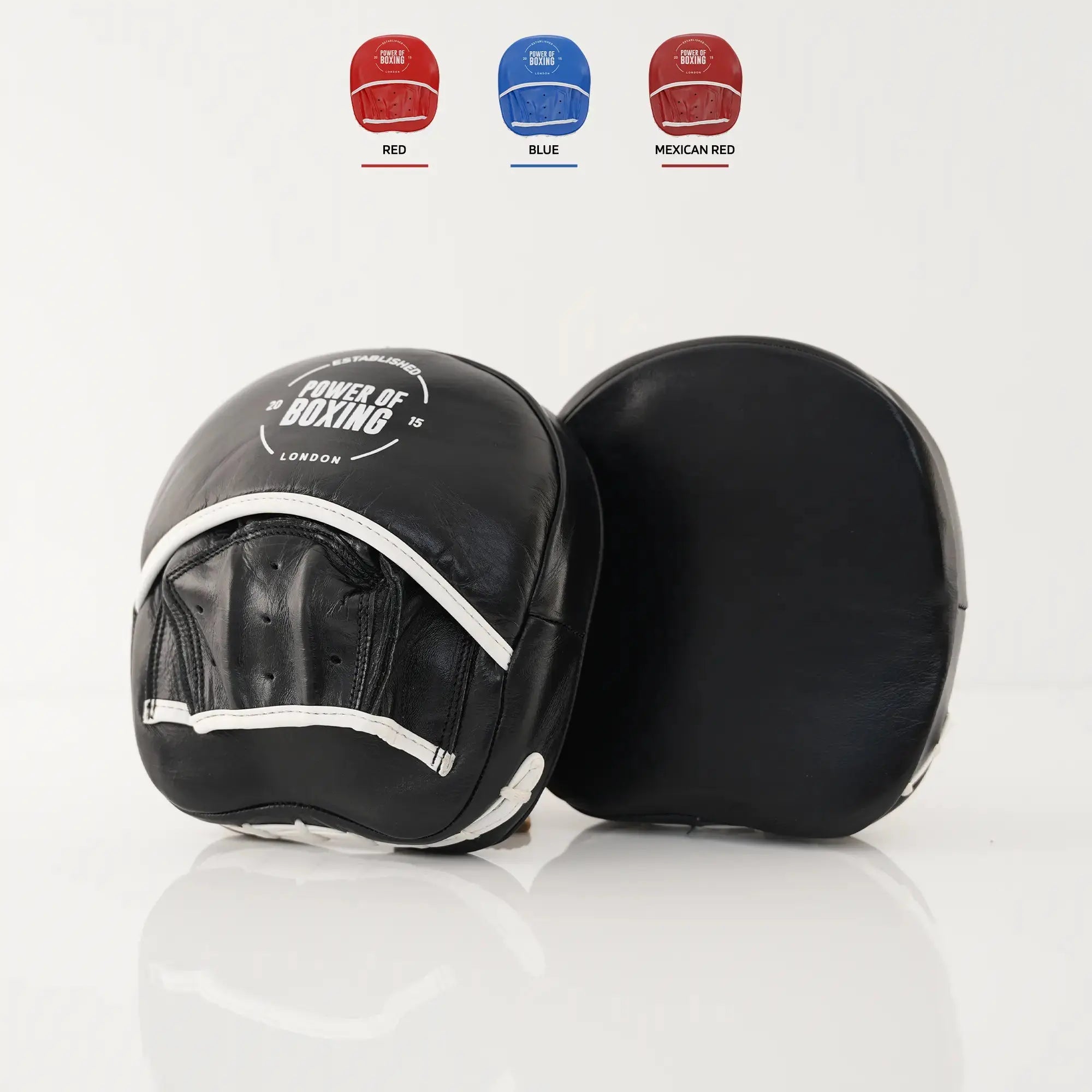 Leather Focus Mitts - Prime Legacy - Black | Durable Boxing Focus Mitts