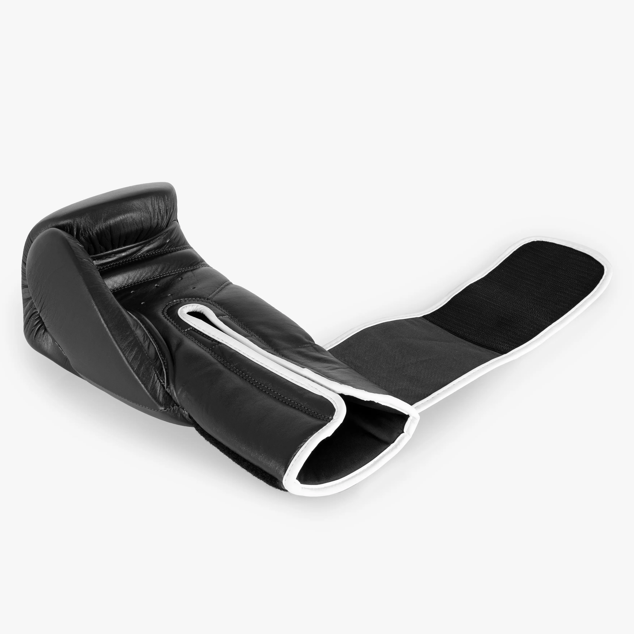 16oz Leather Boxing Gloves - Black | Prime Legacy Power-Of-Boxing