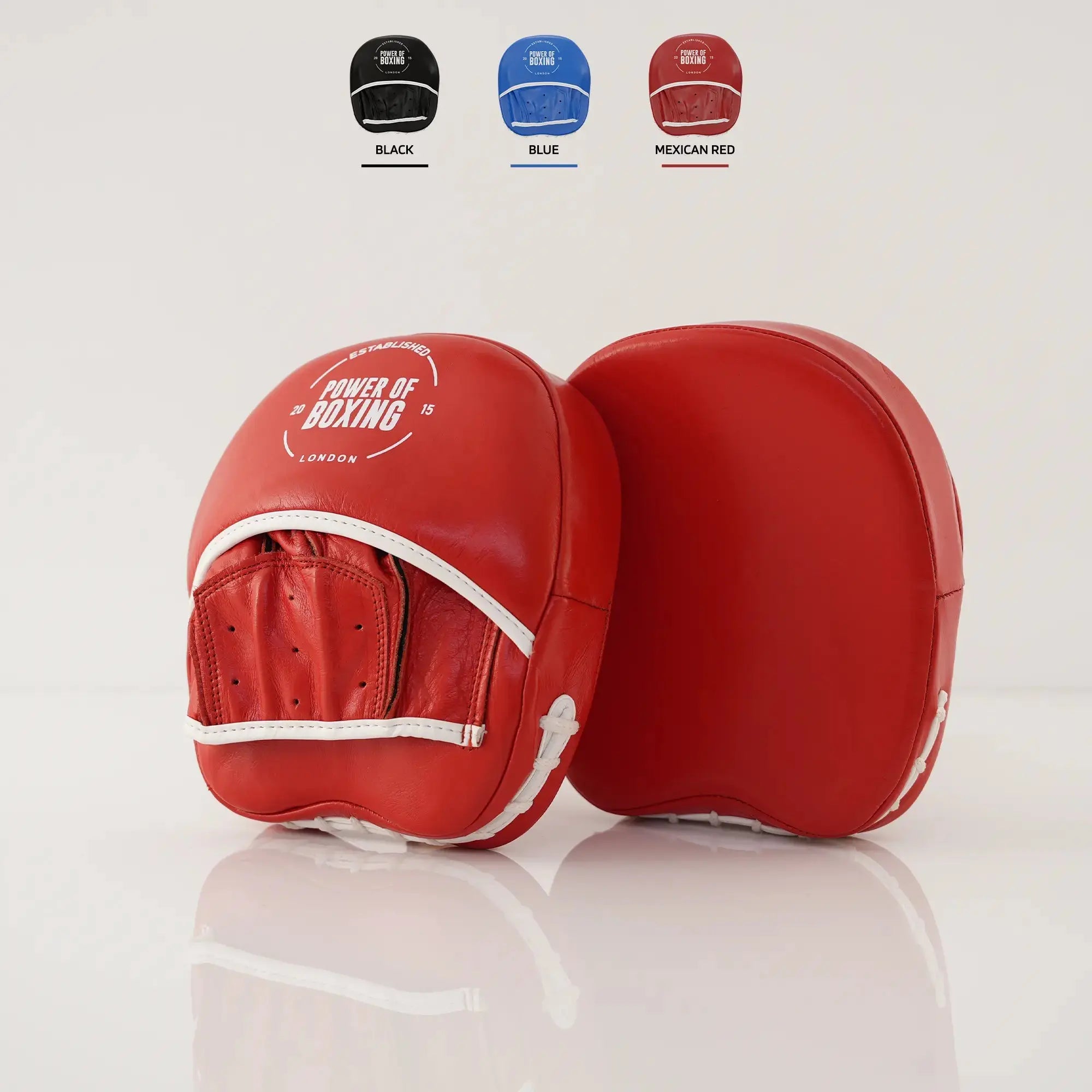 Leather Focus Mitts - Prime Legacy - Royal Red | Durable Boxing Focus Mitts