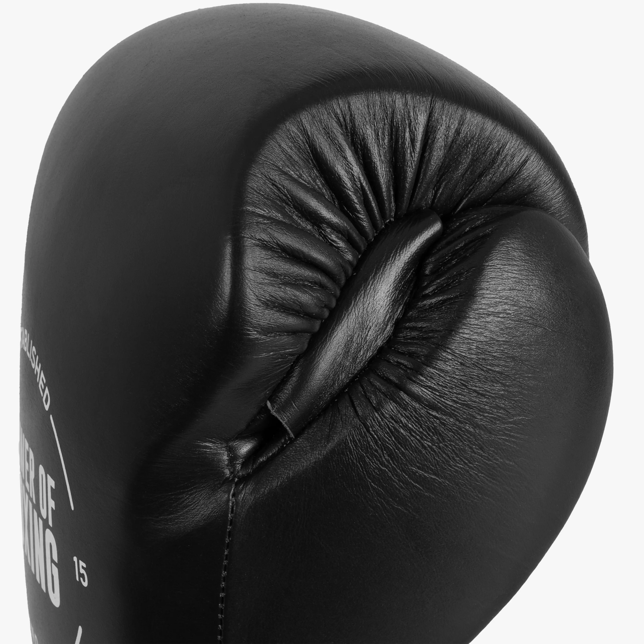 16oz Leather Boxing Gloves - Black | Prime Legacy Power-Of-Boxing